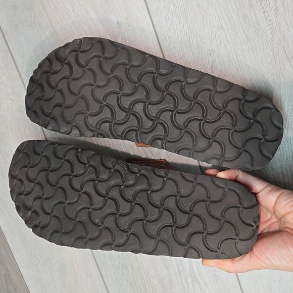 Betula By Birkenstock Women Studded Brown Slide Sandals Shoes Sz 40/9-9.5 Narrow - Picture 11 of 13